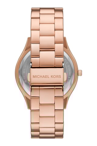 Montre à quartz en acier - Doré rose