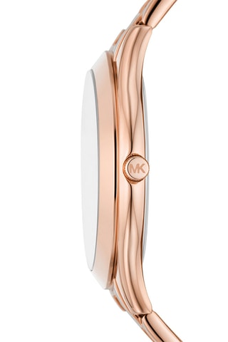 Montre à quartz en acier - Doré rose