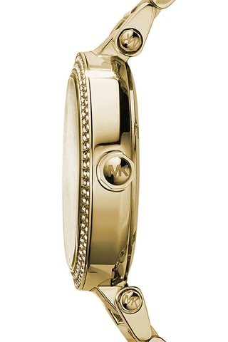 Montre à quartz en acier - Doré