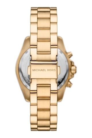 Montre à quartz en acier - Chronographe - Doré