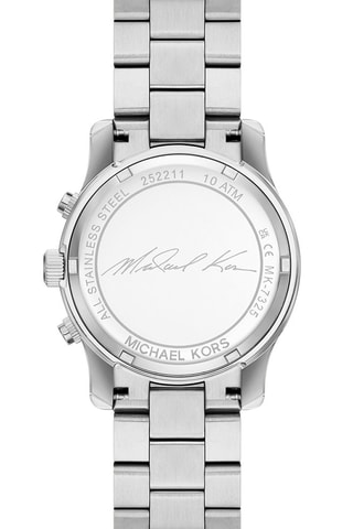 Montre à quartz en acier - Chronographe - Argenté