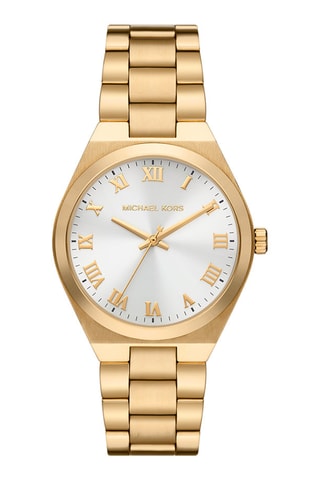 Montre à quartz en acier - Doré