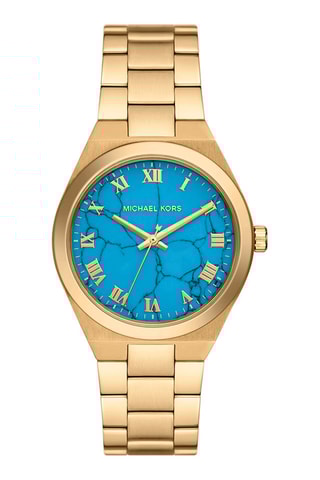 Montre à quartz en acier - Doré