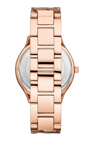 Montre à quartz en acier - Doré rose