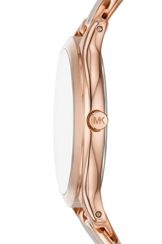 Montre à quartz en acier - Doré rose