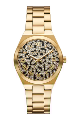 Montre à quartz en acier - Doré