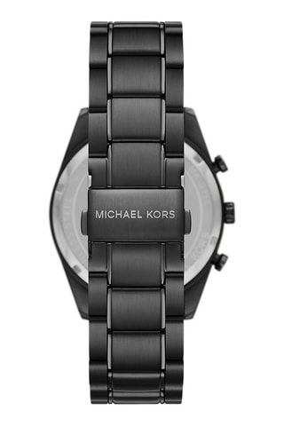 Montre à quartz en acier - Tachymètre - Noir