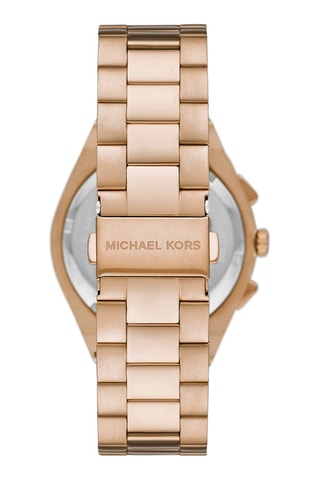 Montre à quartz en acier - Chronographe - Doré