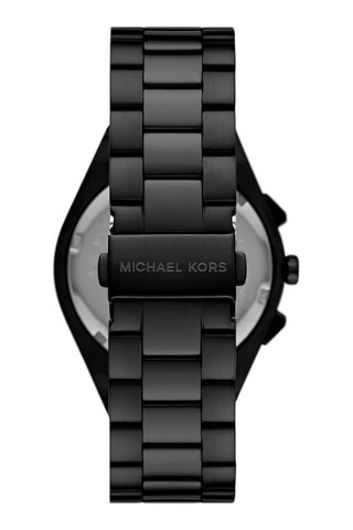 Montre à quartz en acier - Chronographe - Noir