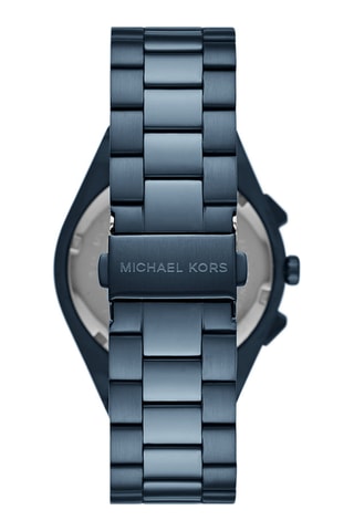 Montre à quartz en acier - Chronographe - Bleu