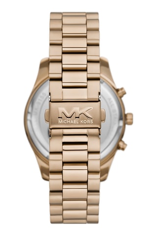 Montre à quartz en acier - Chronographe - Doré