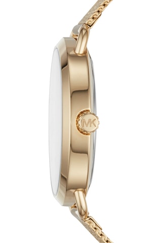 Montre à quartz en acier - Doré