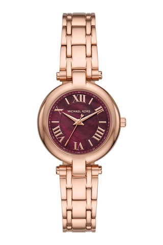Montre à quartz en acier - Doré rose