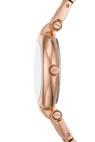 Montre à quartz en acier - Doré rose