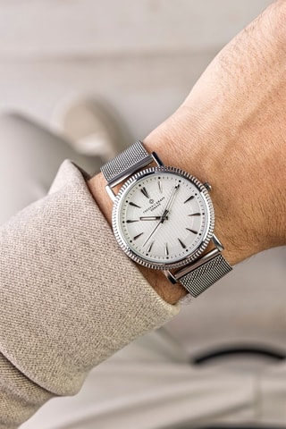 Montre à quartz en acier - Argenté - Frederic Graff