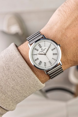 Montre à quartz en acier - Argenté - Frederic Graff