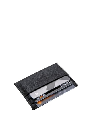 Porte-cartes en cuir - Noir