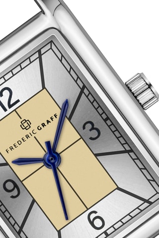 Montre à quartz en cuir - Marron et argenté