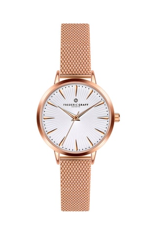 Montre à quartz en acier et plaqué ion or rose Orizaba - Frederic Graff