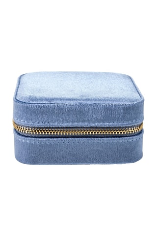 Boîte à bijoux en velours London - Bleu - Walter Bach