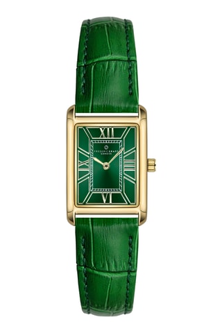 Montre à quartz en cuir - Vert et doré - Frederic Graff