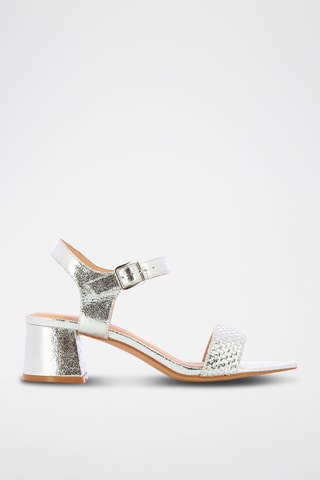 Sandalen met Hak - Zilverkleurig