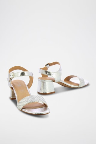 Sandalen met Hak - Zilverkleurig