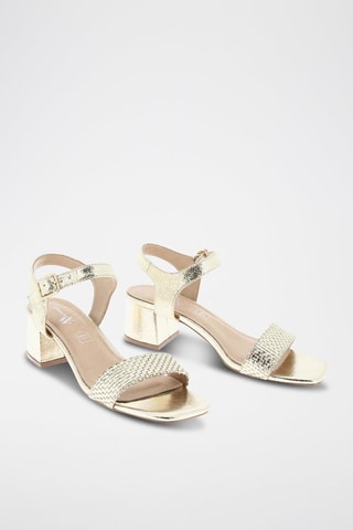 Sandalen met Hak - Goudkleurig
