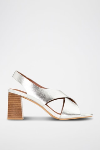 Sandalen met Hak - Zilverkleurig