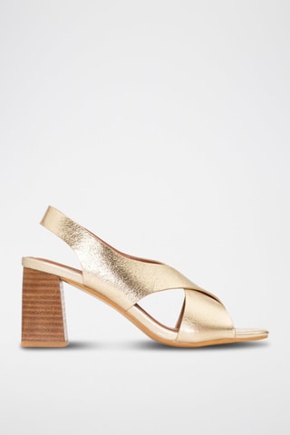 Sandalen met Hak - Goudkleurig