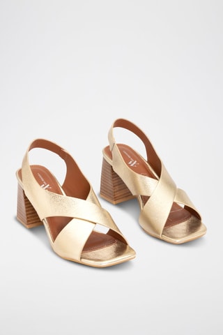 Sandalen met Hak - Goudkleurig