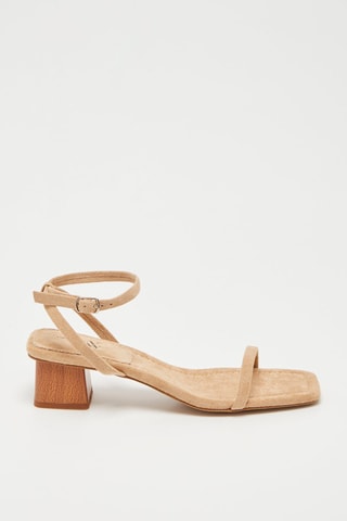 Sandalen met Hak Camel