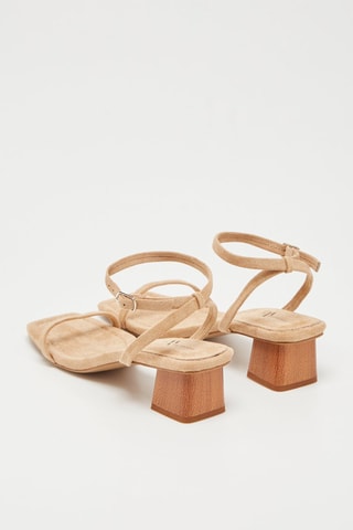 Sandalen met Hak Camel