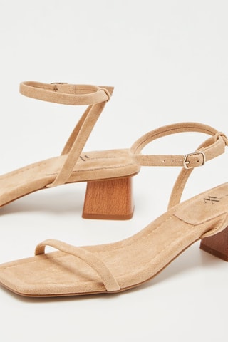 Sandalen met Hak Camel