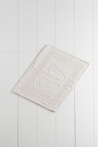 Tapis de bain Foet - Blanc - 35 x 60 cm