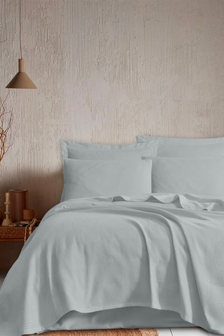 Parure de couette en coton Tonne - Bleu