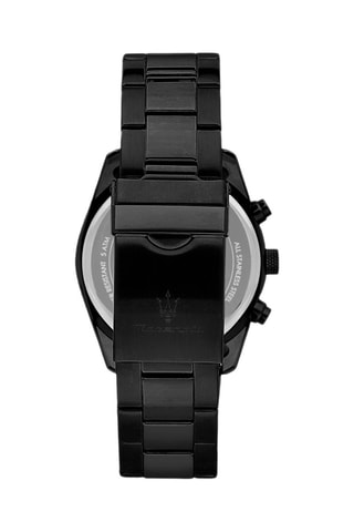 Montre à quartz en métal Attrazione - Chronographe - Noir