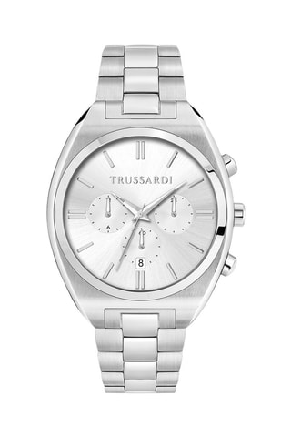 Montre à quartz en acier Metropolitan - Argenté