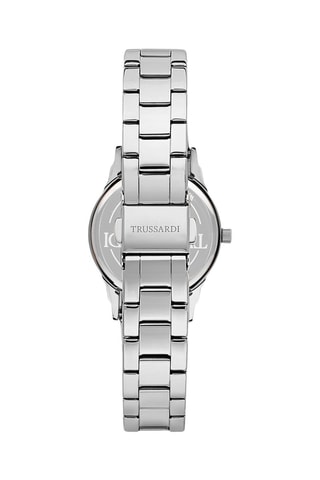 Montre à quartz en acier T-Bent - Argenté et blanc