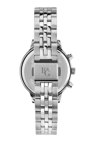 Montre à quartz en acier - Argenté et bleu marine
