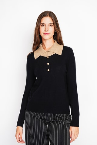 Camisola oversized - Preto