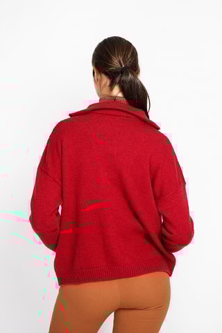 Camisola oversized - Vermelho