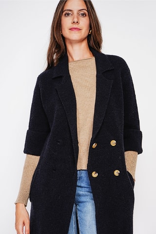 Sobretudo oversized - Preto