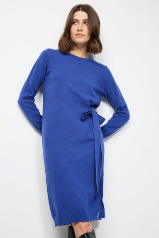 Vestido-camisola - Azul-real