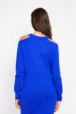 Vestido-camisola - Azul-real