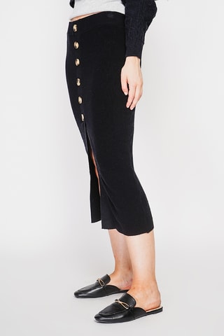Saia midi - Preto