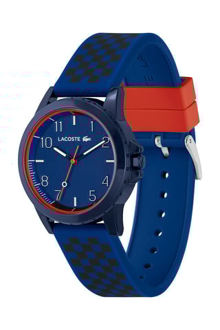 Montre à quartz en silicone Rider - Noir et bleu
