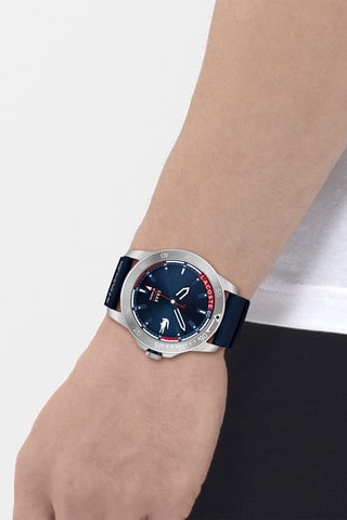 Montre à quartz en silicone - Bleu foncé