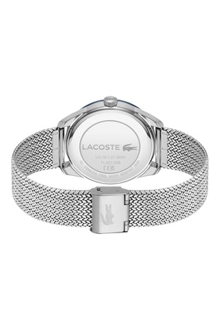 Montre à quartz en acier - Tachymètre - Argenté