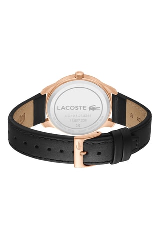 Montre à quartz en cuir - Noir